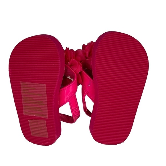 NWT Gymboree Pink Yellow Floral Thong Slingback Sandals Size 5/6 Girl's - Picture 7 of 7